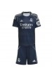 Real Madrid Endrick #9 Jalkapallovaatteet Lasten Vieraspeliasu 2025-26 Lyhythihainen (+ Lyhyet housut)